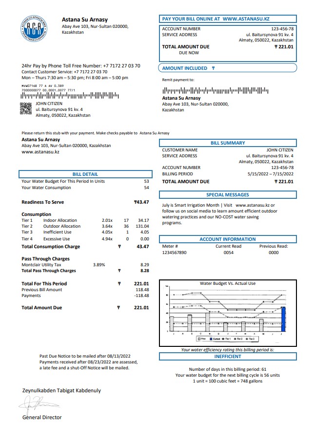  Minol USA business utility bill 